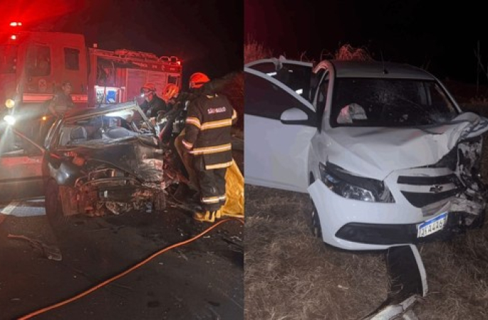 Uma pessoa morre e outras quatro ficam feridas em batida frontal em vicinal entre Ipaussu e Bernardino de Campos