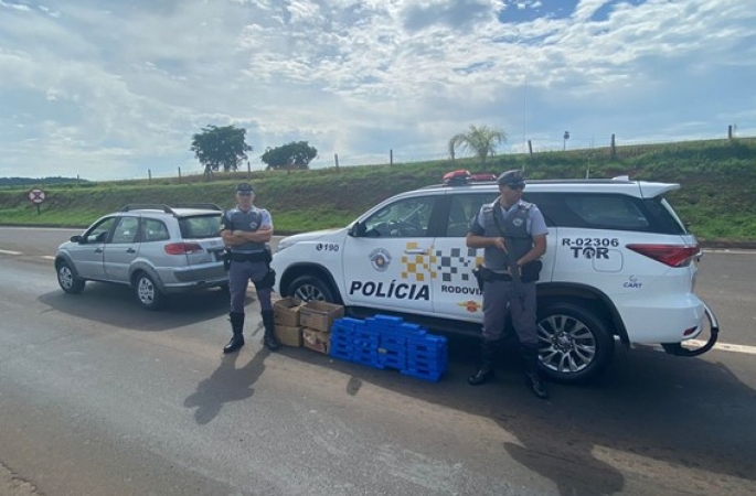 Homem é preso com 82 tabletes de maconha em rodovia de Santa Cruz do Rio Pardo