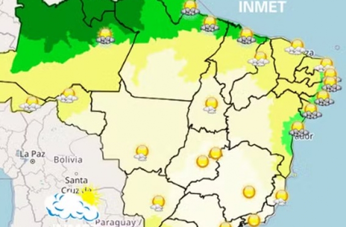Chuva e nova massa de ar frio: veja a previsão do tempo para a semana