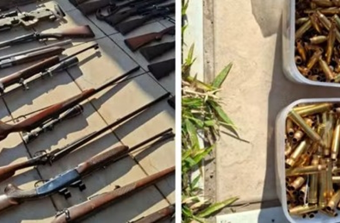 Polícia encontra mais de 100 armas e fábrica clandestina de munições em sítio em São Roque (SP)