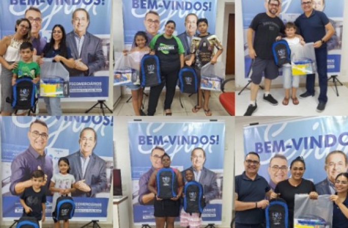 SINCOMERCIÁRIOS ENTREGA DE KITS ESCOLARES E BENEFICIA FILHOS DE COMERCIÁRIOS DE AVARÉ 