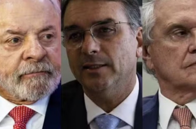 Genial/Quaest: Lula tem 37% no 1° turno, seguido por Flávio Bolsonaro com 32%, Caiado com 6% e Zema com 3%