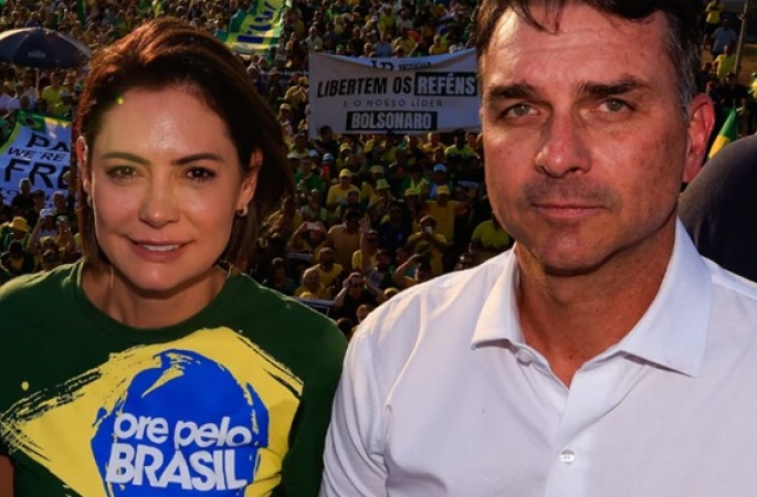 Michelle decide não fazer campanha para Flávio Bolsonaro