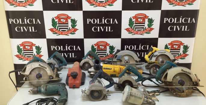 Avaré: Polícia Civil esclarece furtos em construções e recupera 12 máquinas