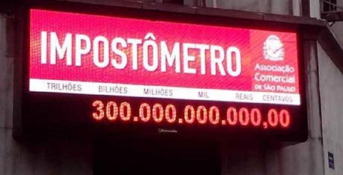 Impostômetro deve alcançar a marca de R$ 300 bilhões neste sábado