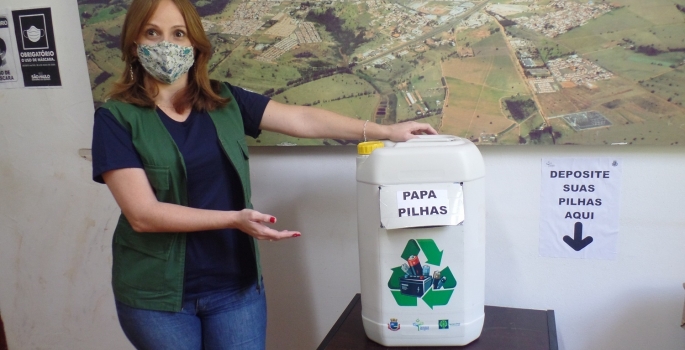 Meio Ambiente instala recipientes para recolher pilhas e baterias usadas em Avaré