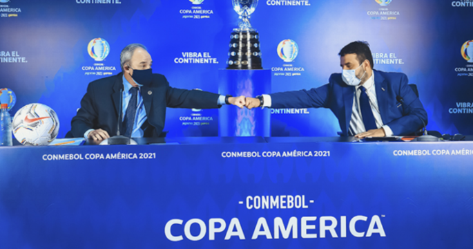 Conmebol anuncia que a Copa América será disputada no Brasil em meio à covid