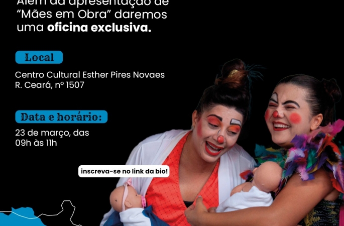 Avaré recebe comédia teatral e oficina de palhaçaria gratuitas no dia 23
