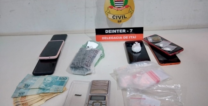Operação da PC de Avaré termina com 10 presos e mais de 1kg de drogas apreendido