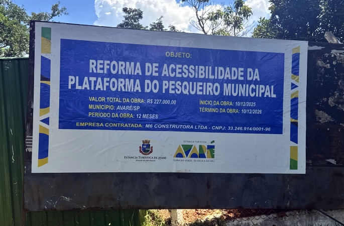 Requalificação do Pesqueiro do Camping segue em ritmo acelerado em Avaré