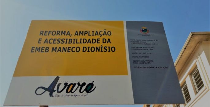 Prefeitura dá início à reforma da EMEB Maneco Dionísio