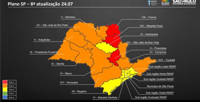 Governo de SP muda regras para transição de fases do plano estadual