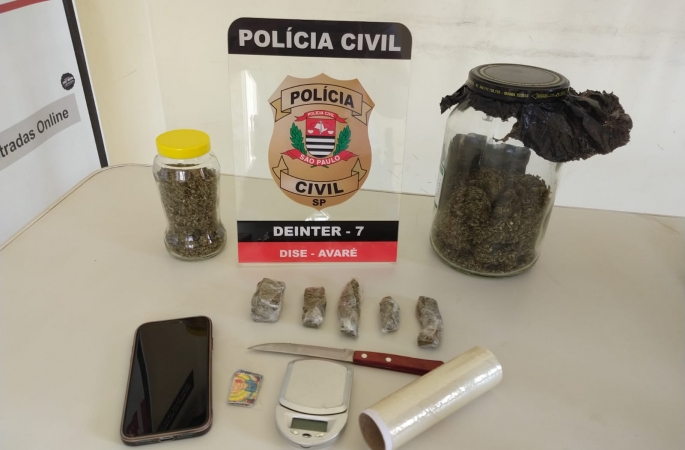 Avaré: Polícia Civil prende homem em flagrante por tráfico de drogas