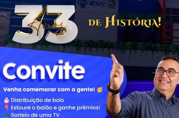 Sincomerciários Avaré celebra 33 anos de luta, conquistas e união
