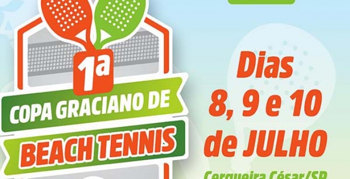 1ª Copa Graciano de Beach Tennis será realizada em Cerqueira César