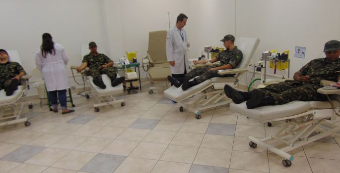 Atiradores do TG de Avaré realizaram doação de sangue