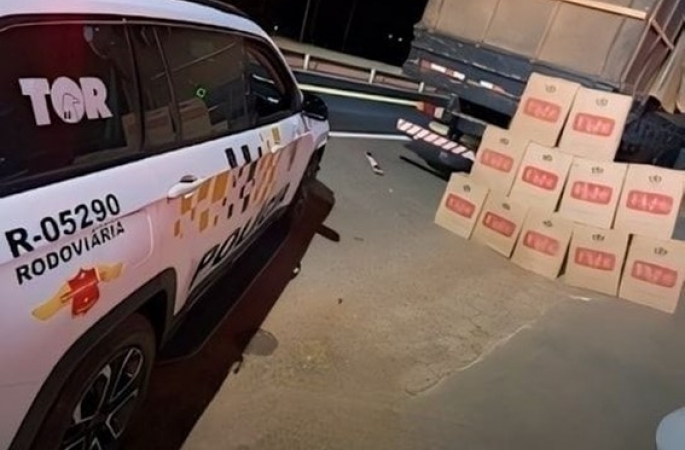 Polícia Rodoviária apreende 500 mil maços de cigarros contrabandeados