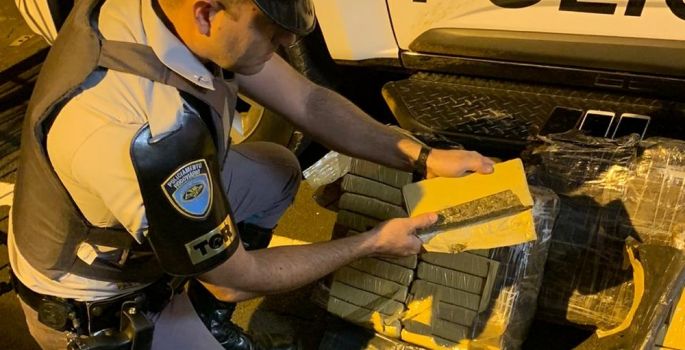 Polícia Rodoviária apreende mais de 150 kg de maconha na Rodovia Raposo Tavares