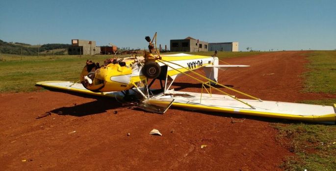 Casal fica ferido após acidente com aeronave em Itaí