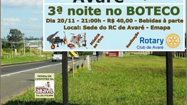 Rotary realiza mais uma Noite no Boteco