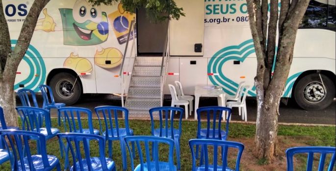 Ônibus itinerante oferece consulta oftalmológica a servidores das unidades prisionais de Avaré