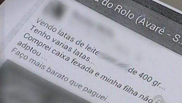 Polícia recupera latas de leite ‘nan’ que eram comercializadas pela internet