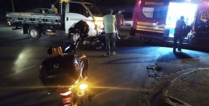 Colisão deixa um motociclista ferido em Avaré