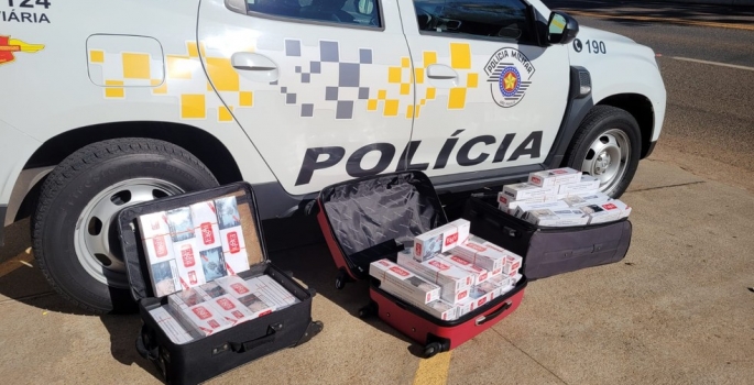 Casal é preso com cerca de 900 maços de cigarros contrabandeados em Itararé