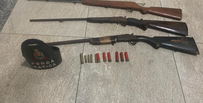 Homem é detido portando armas e munições em Itaí