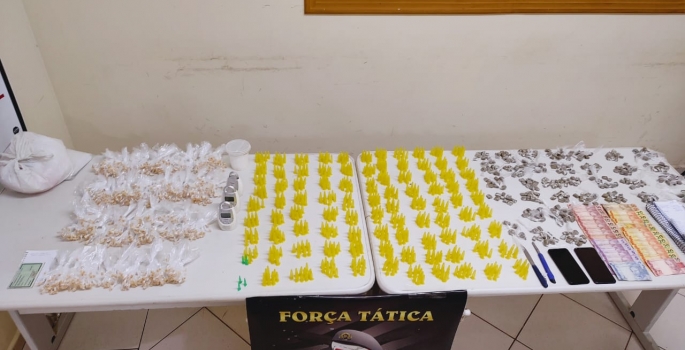 Força Tática prende 2 homens por tráfico e associação para o tráfico em Avaré