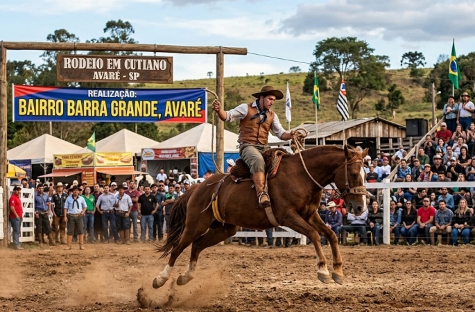 Barra Grande terá rodeio em cutiano no domingo, dia 12