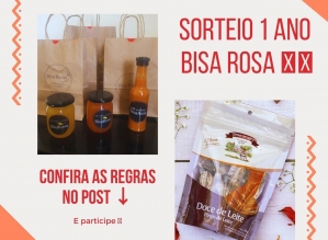 SORTEIO 1 ANO DE BISA ROSA!