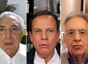 Doria encontra Temer e FHC em live, prevê “campanha suja” e acena para terceira via