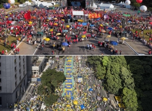 Golpismo de Bolsonaro duela com naftalina de Lula no 1º de Maio