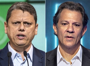 Datafolha: Tarcísio tem 50%, e Haddad, 40%; indecisos são 4%, e brancos e nulos, 6%