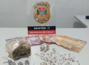 Piraju: Operação da Polícia Civil termina com 1 preso, mais drogas e dinheiro apreendidos