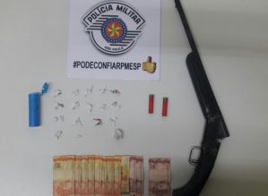 Polícia de Avaré flagra irmãos traficando e localiza arma em residência