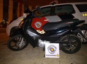 PM recupera motocicleta furtada em Avaré