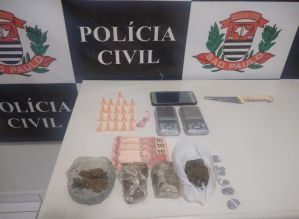 Polícia Civil prende 2 homens por tráfico de drogas