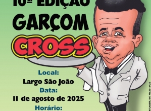 Garçom Cross acontece no dia 11 de agosto no Largo São João