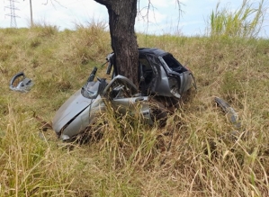 Homem morre após bater carro em árvore em rodovia