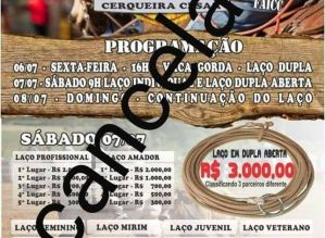 JUSTIÇA CANCELA XXV PROVA DO LAÇO DE CERQUEIRA CÉSAR
