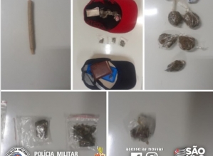 Jovens são detidos pela PM com drogas em Fartura