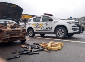 TOR prende motorista que levava mais de 20 Kg de drogas para Campinas na Rod. Castello Branco