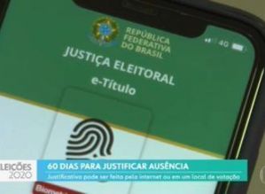 Eleitor que não votou neste domingo tem até 60 dias para justificar ausência