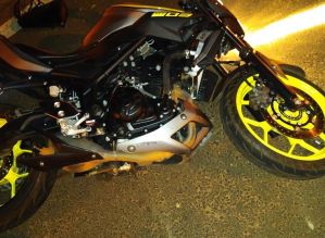 Motociclista e garupa ficam feridos em acidente em avenida de Avaré