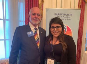 Alessandra Maluf se encontra com Barry Hassin, Presidente do Rotary International