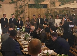 Jantar em SP une petistas e bolsonaristas em apoio à campanha de Hugo Motta