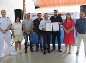 Píer público é inaugurado em solenidade no Camping Municipal