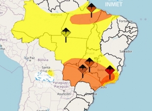 São Paulo têm aviso de chuvas extremas e “grande perigo” com avanço de frente fria
